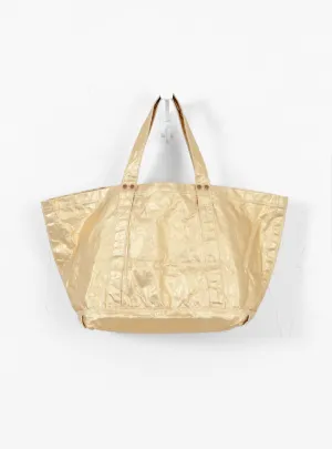 Foiled Canvas Tote Bag (L) Gold