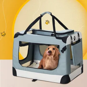 Foldable Large Pet Carrier with Mesh Windows - i.Pet