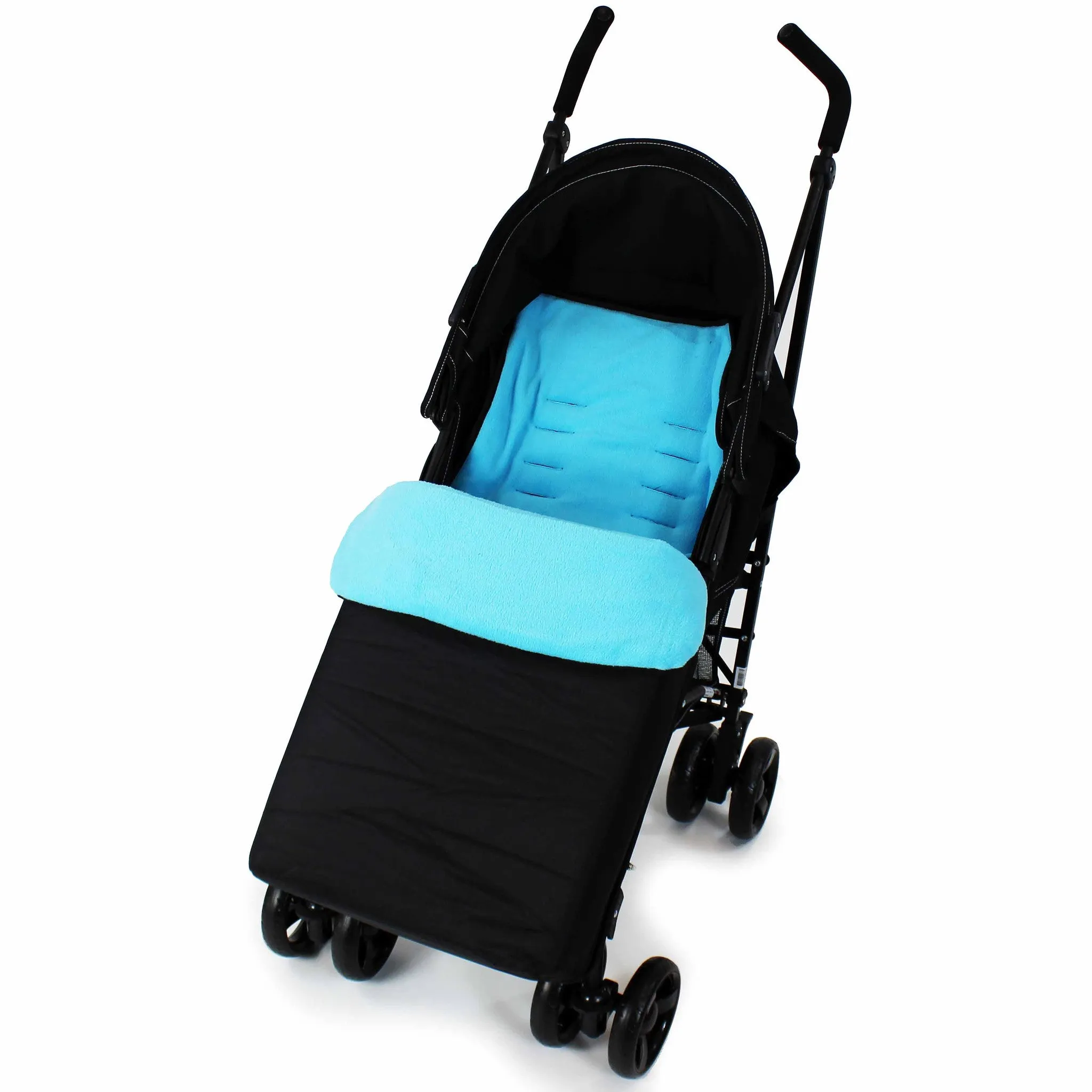 Footmuff  Buddy Jet For Baby Jogger City Mini Double Stroller (Black)