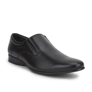Fortune Black Formal Slip on Shoes For Men ROBERT-1 By Liberty