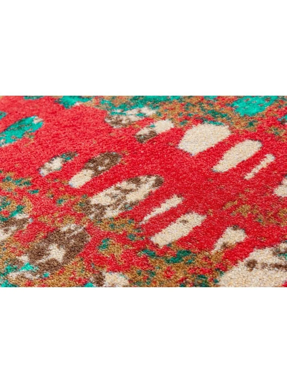 Forward Shift Red & Turquoise Rugs