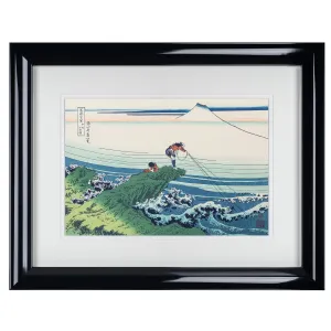 Framed Kajikazawa in Kai Japanese Woodblock Print