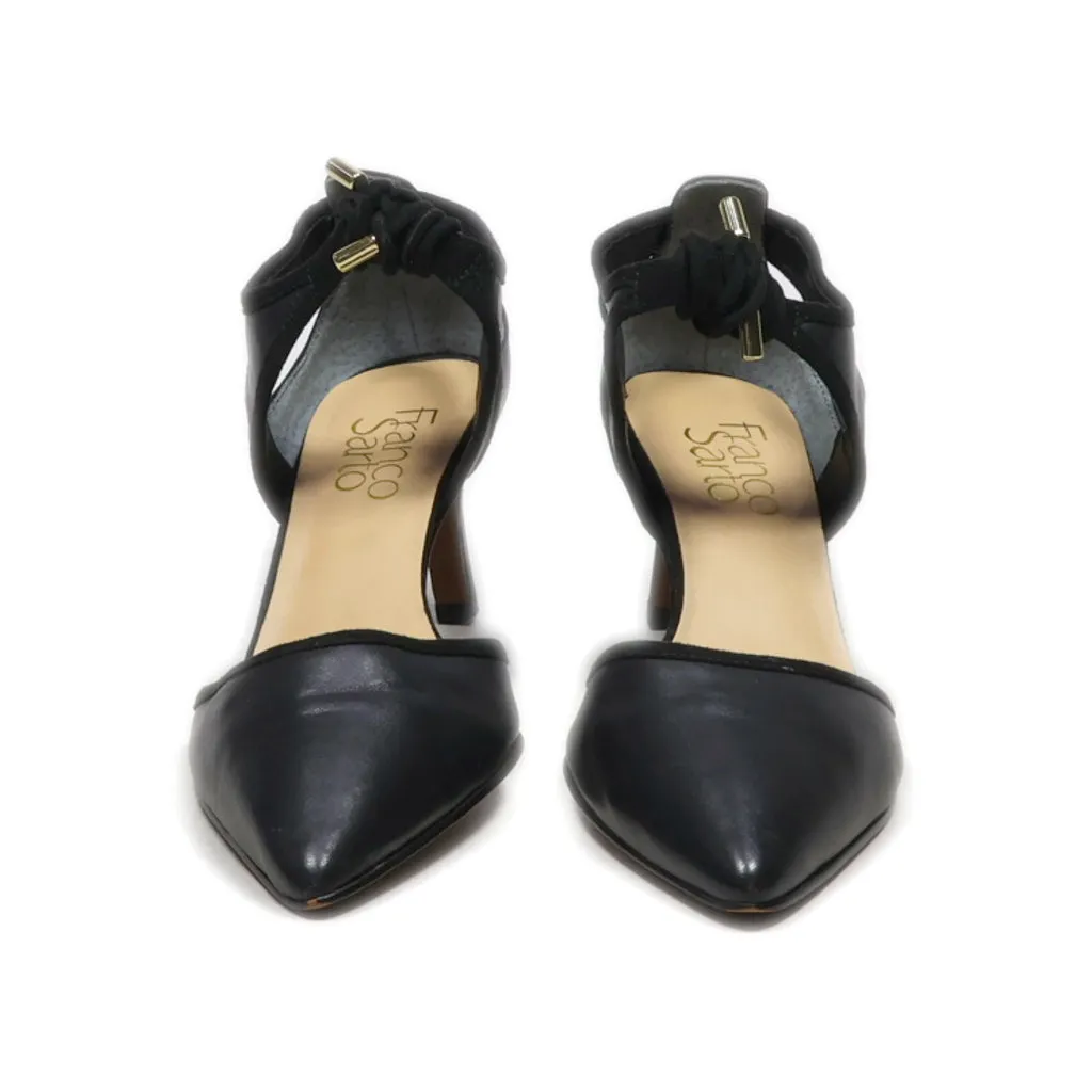 Franco Sarto Kitten Heels Leather Black Colour For Women