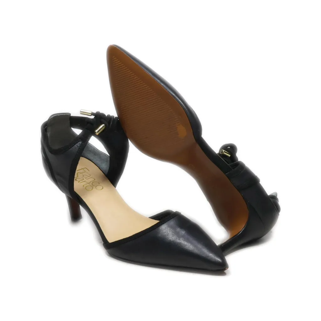 Franco Sarto Kitten Heels Leather Black Colour For Women
