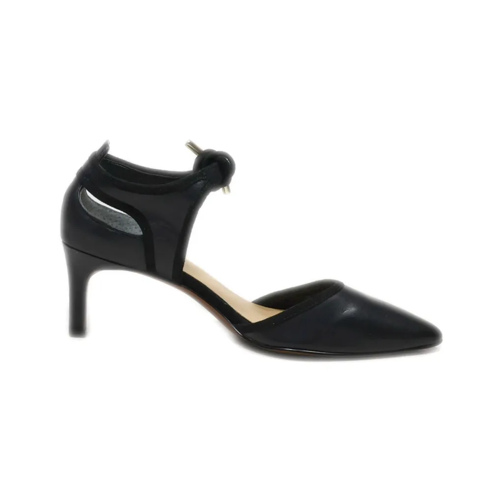 Franco Sarto Kitten Heels Leather Black Colour For Women