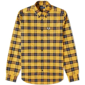 Fred Perry Long Sleeve Button Down Amber