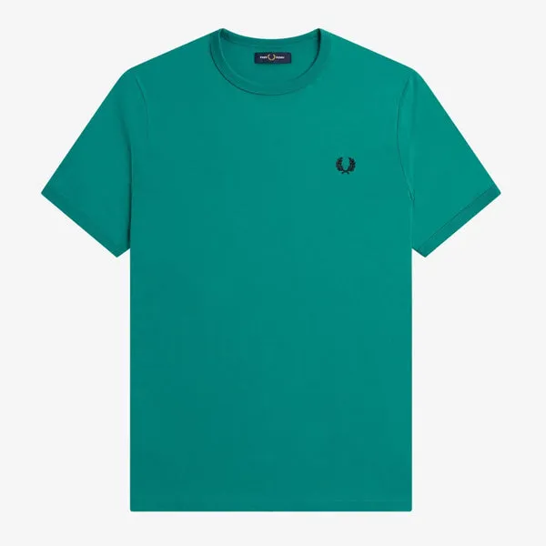 Fred Perry Ringer T-Shirt - Deep Mint