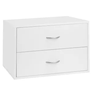 freedomRail Two-Drawer O-Box - White