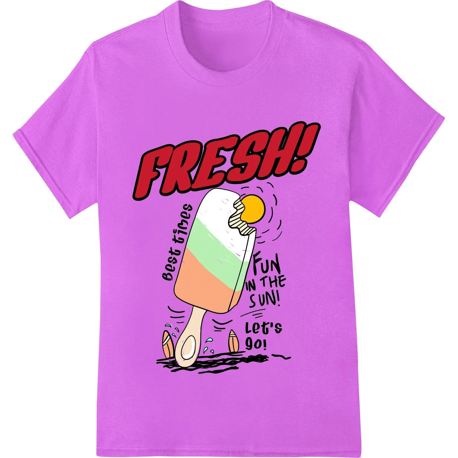 Fresh Summer Fun with Best Friends Popsicle DTF Print