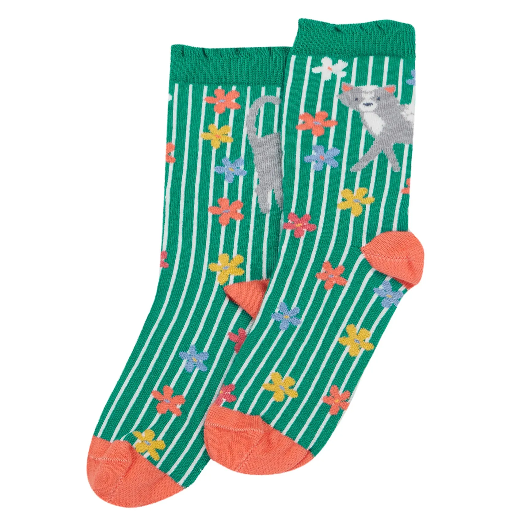 Frill socks- winter hedgerow