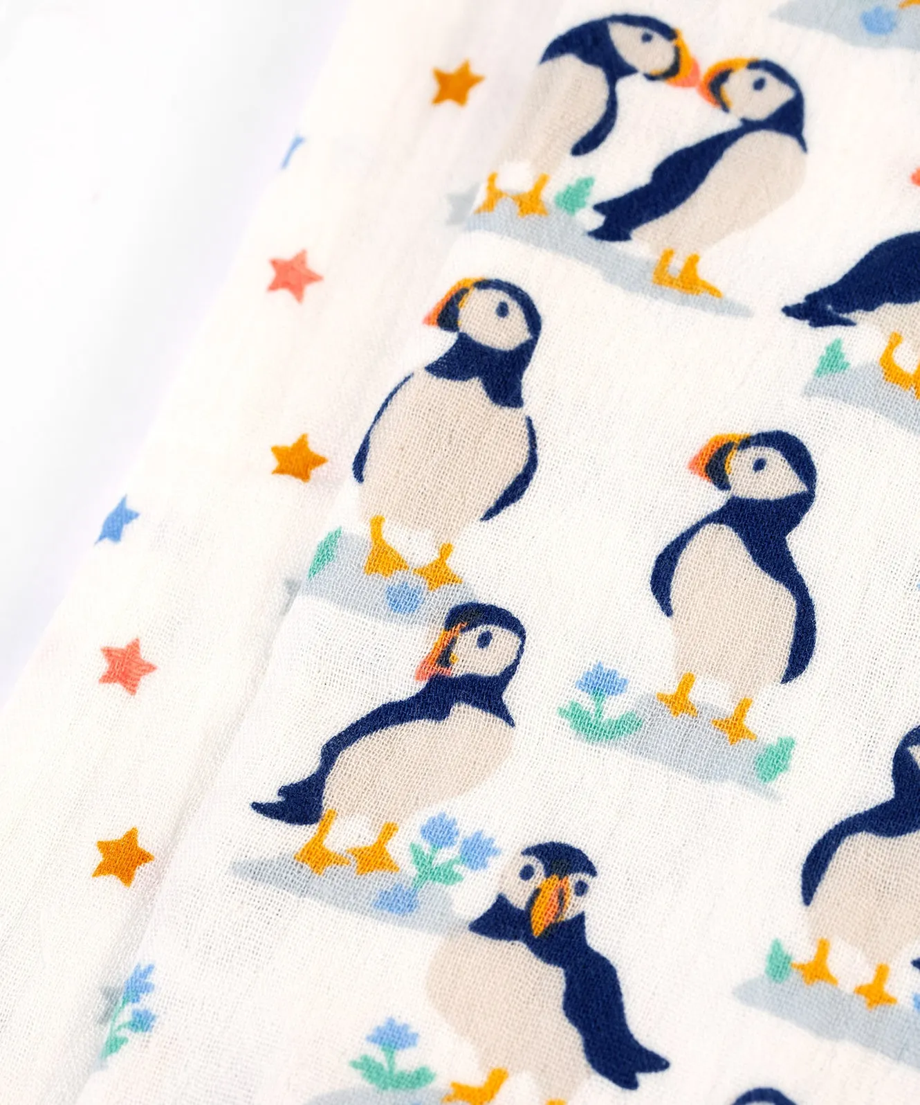 Frugi Lovely Muslin 2 Pack - Puffin Pals