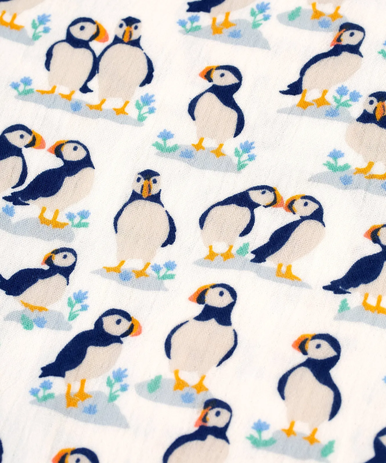 Frugi Lovely Muslin 2 Pack - Puffin Pals