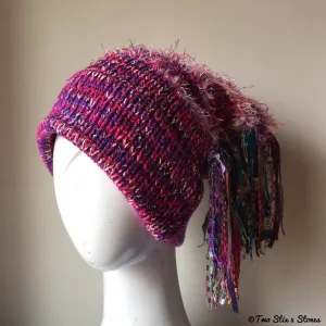 Fuchsia Tweed Signature *Funky Chic* Hat