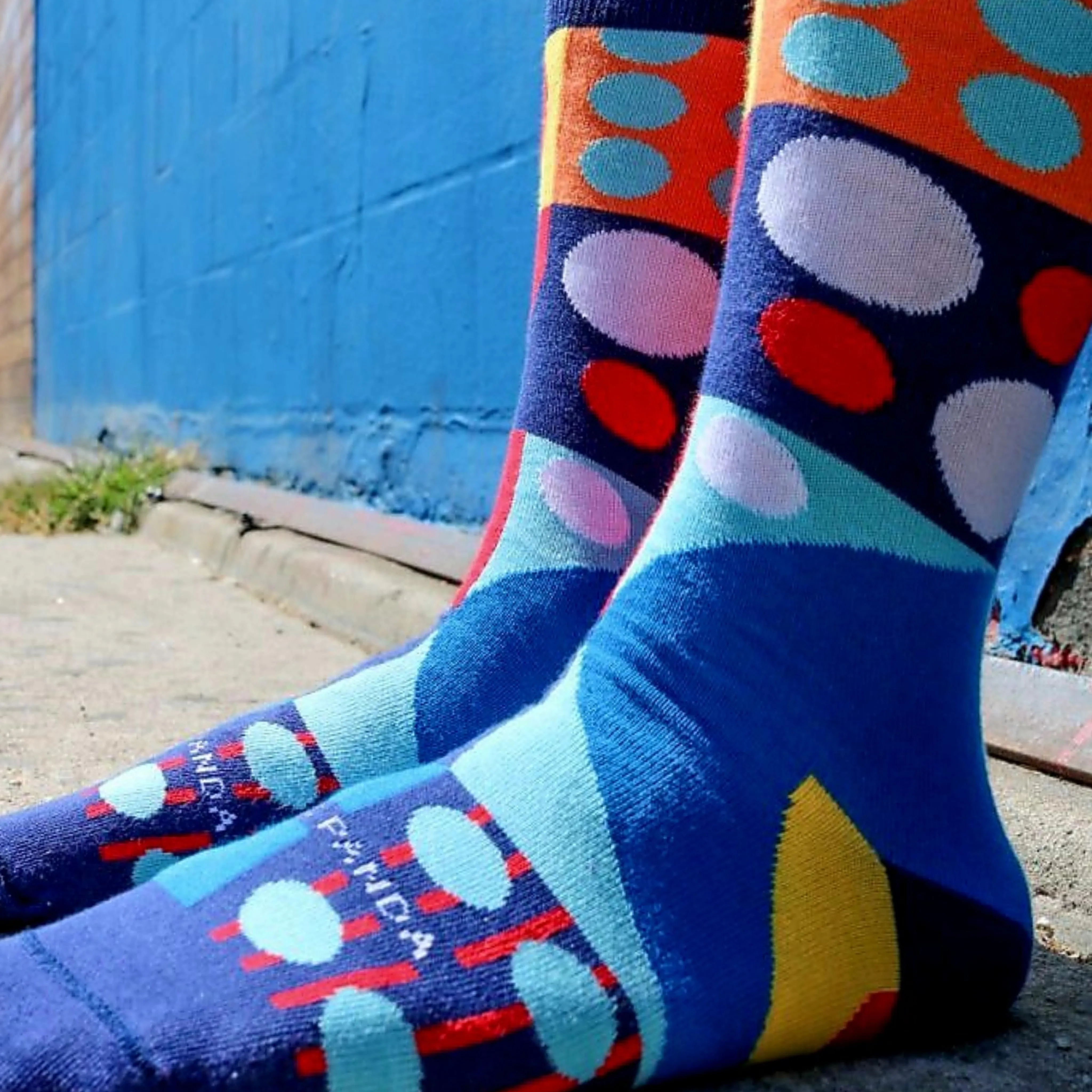 Fun Abstract Geometric Pattern Socks from the Sock Panda (Adult Large - Men's Shoe Sizes 8-12)
