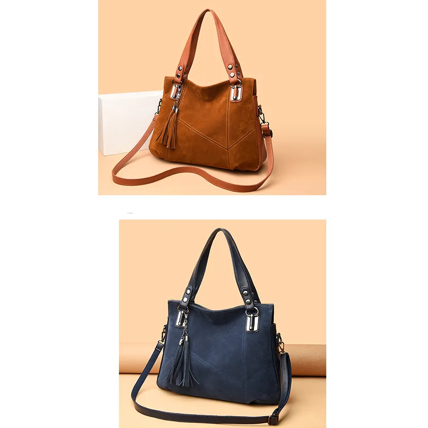 Funki Buys | Bags | Handbags | Women's Suede Shoulder Bag