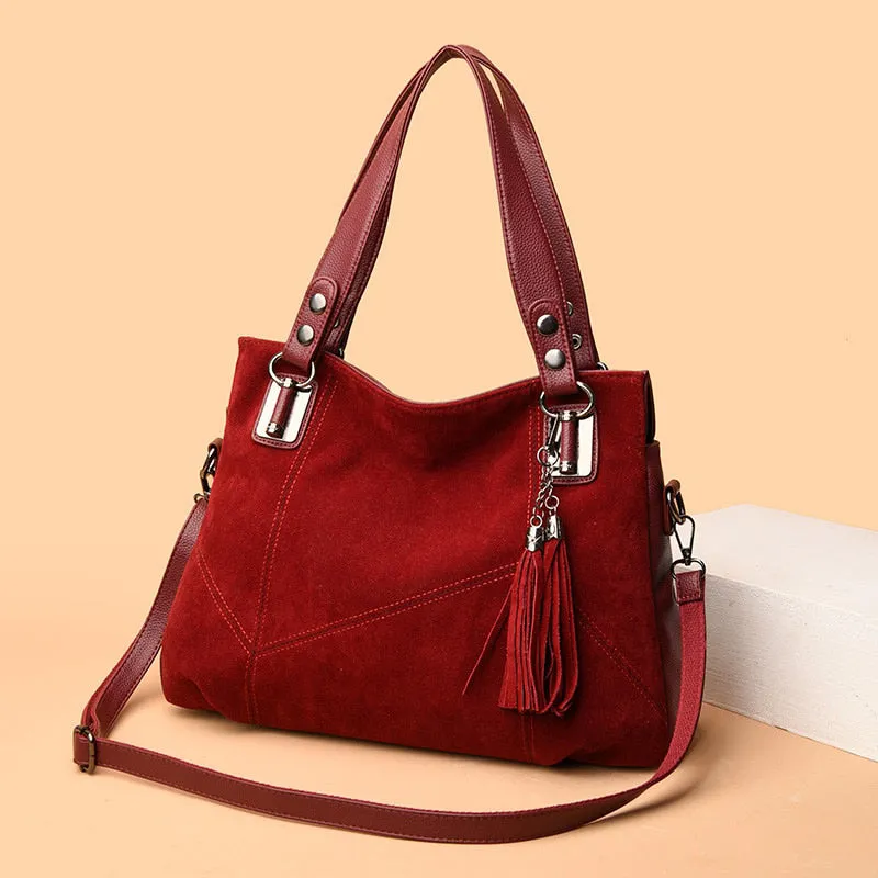 Funki Buys | Bags | Handbags | Women's Suede Shoulder Bag