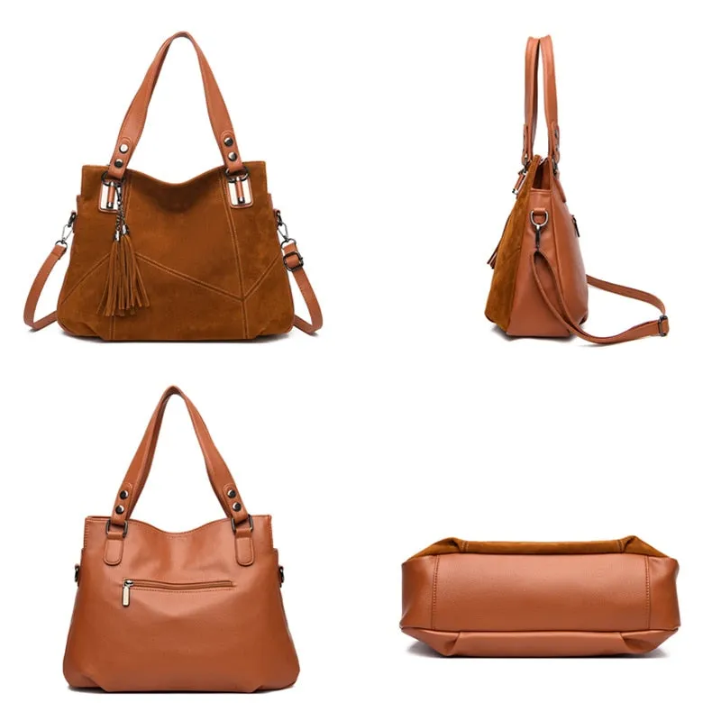 Funki Buys | Bags | Handbags | Women's Suede Shoulder Bag