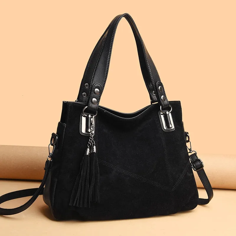 Funki Buys | Bags | Handbags | Women's Suede Shoulder Bag