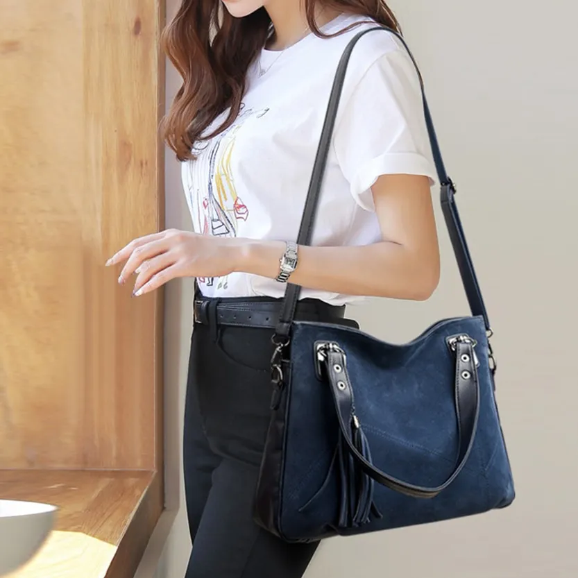 Funki Buys | Bags | Handbags | Women's Suede Shoulder Bag