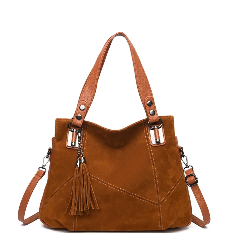 Funki Buys | Bags | Handbags | Women's Suede Shoulder Bag