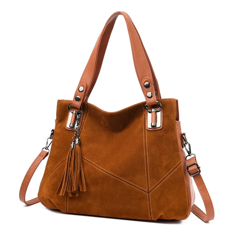 Funki Buys | Bags | Handbags | Women's Suede Shoulder Bag