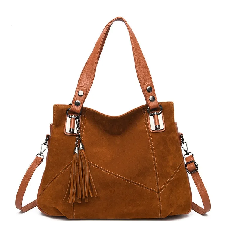 Funki Buys | Bags | Handbags | Women's Suede Shoulder Bag