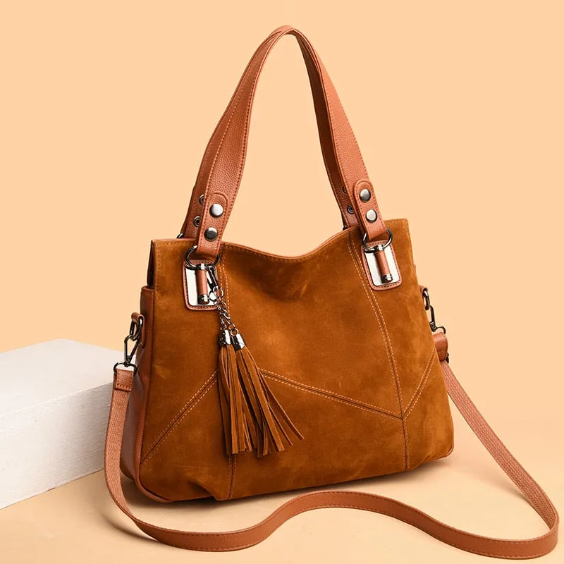 Funki Buys | Bags | Handbags | Women's Suede Shoulder Bag