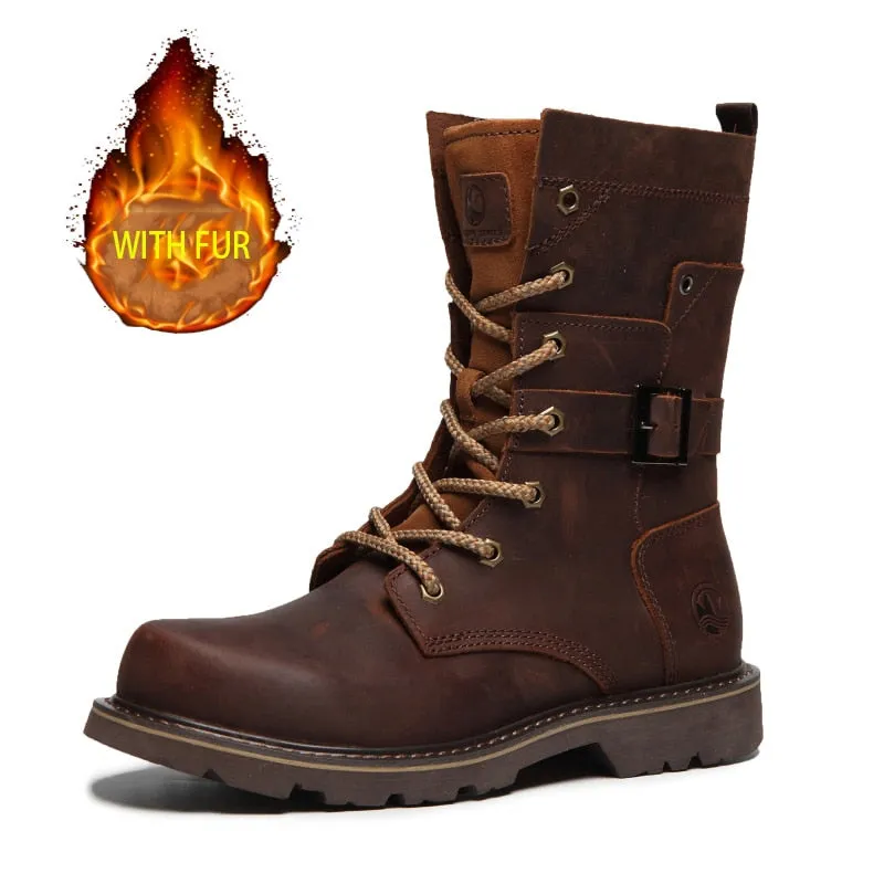 Funki Buys | Boots | Men's Leather Hiking Boots | Hunting Boots