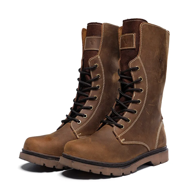 Funki Buys | Boots | Men's Leather Hiking Boots | Hunting Boots