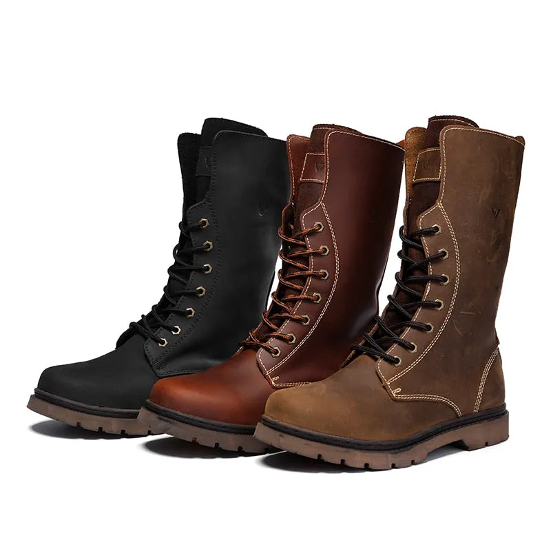 Funki Buys | Boots | Men's Leather Hiking Boots | Hunting Boots
