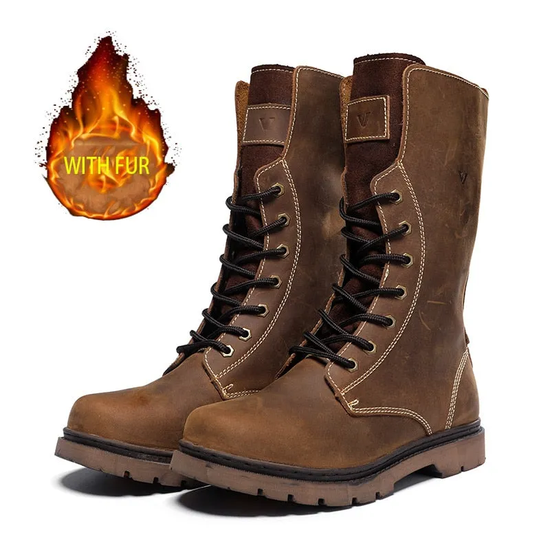 Funki Buys | Boots | Men's Leather Hiking Boots | Hunting Boots
