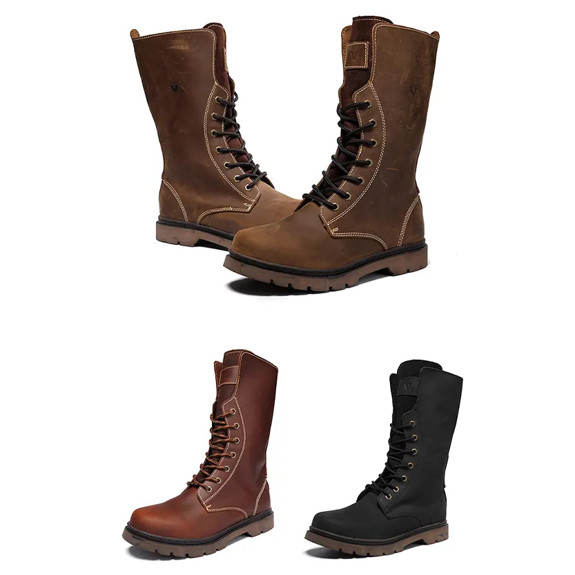 Funki Buys | Boots | Men's Leather Hiking Boots | Hunting Boots