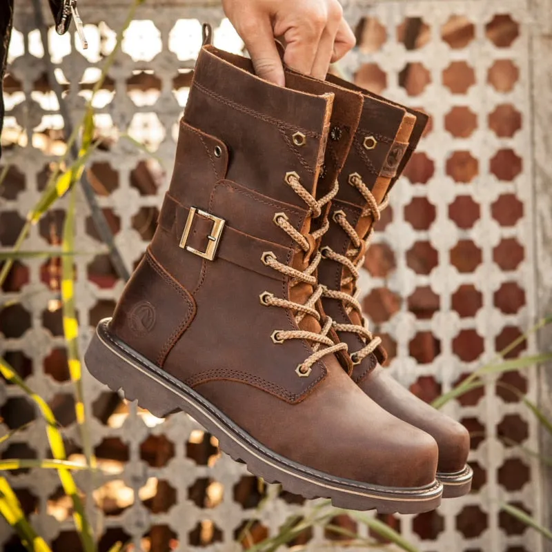 Funki Buys | Boots | Men's Leather Hiking Boots | Hunting Boots