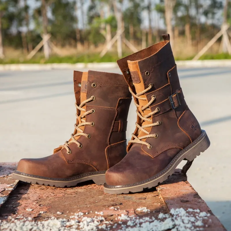 Funki Buys | Boots | Men's Leather Hiking Boots | Hunting Boots