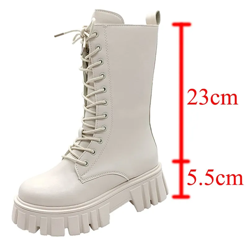 Funki Buys | Boots | Women's Gothic Punk Chunky Platform Boot
