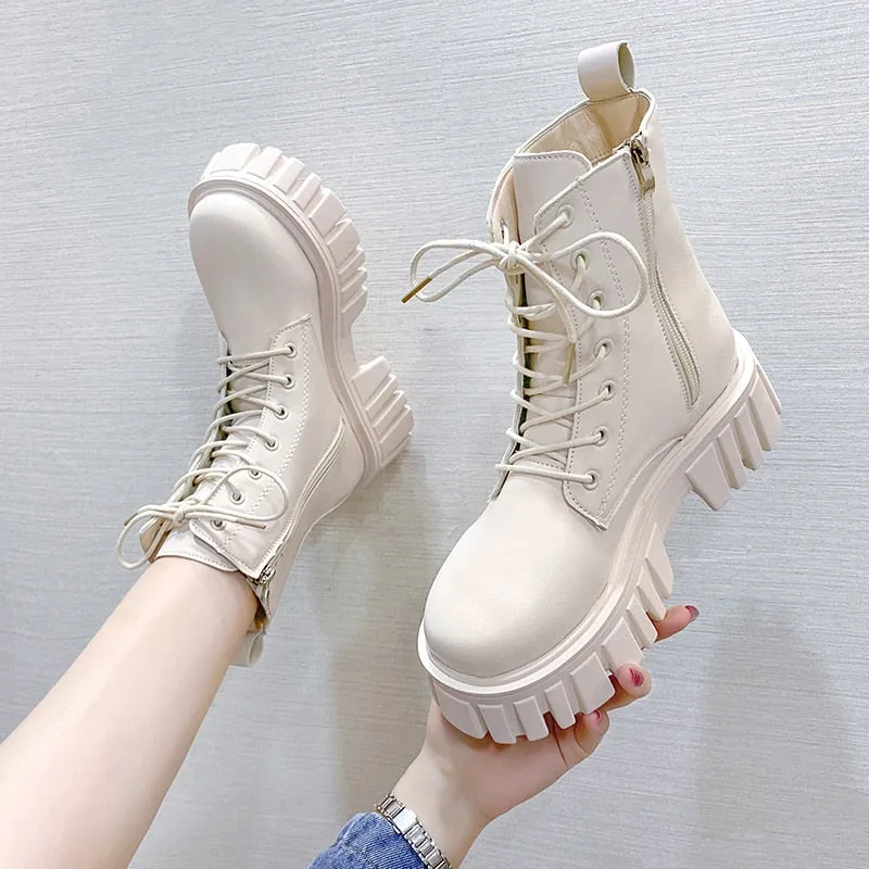 Funki Buys | Boots | Women's Gothic Punk Chunky Platform Boot