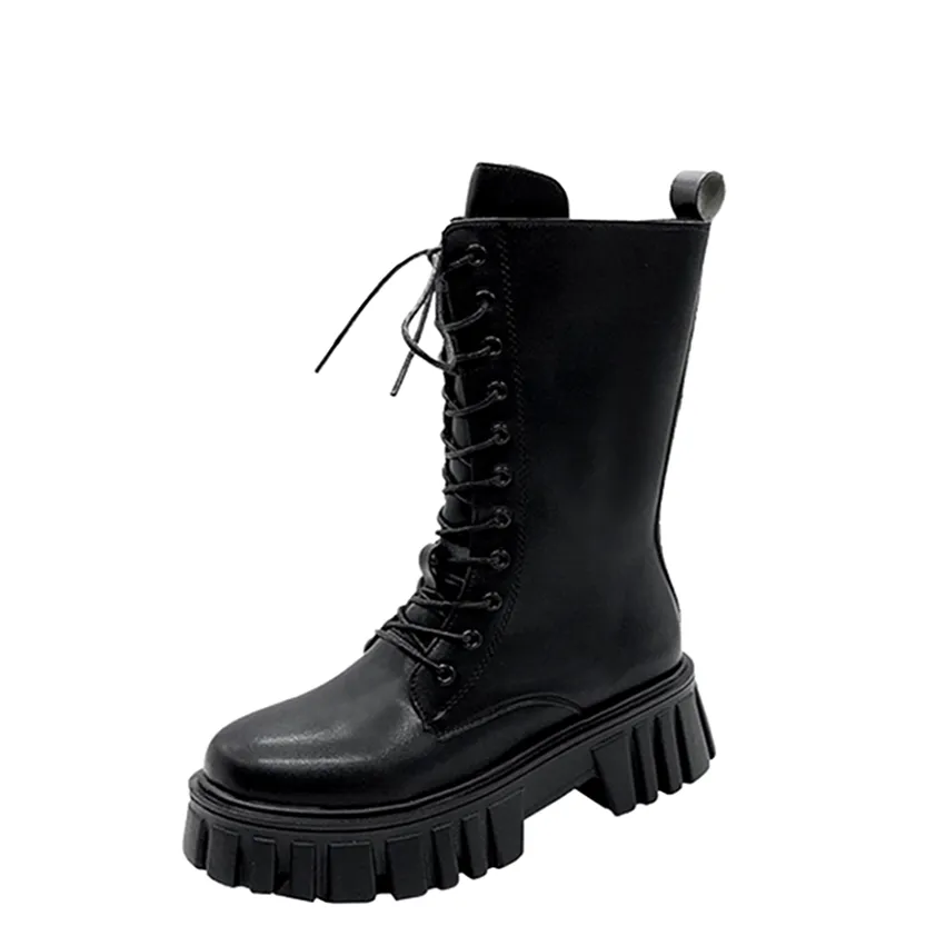 Funki Buys | Boots | Women's Gothic Punk Chunky Platform Boot