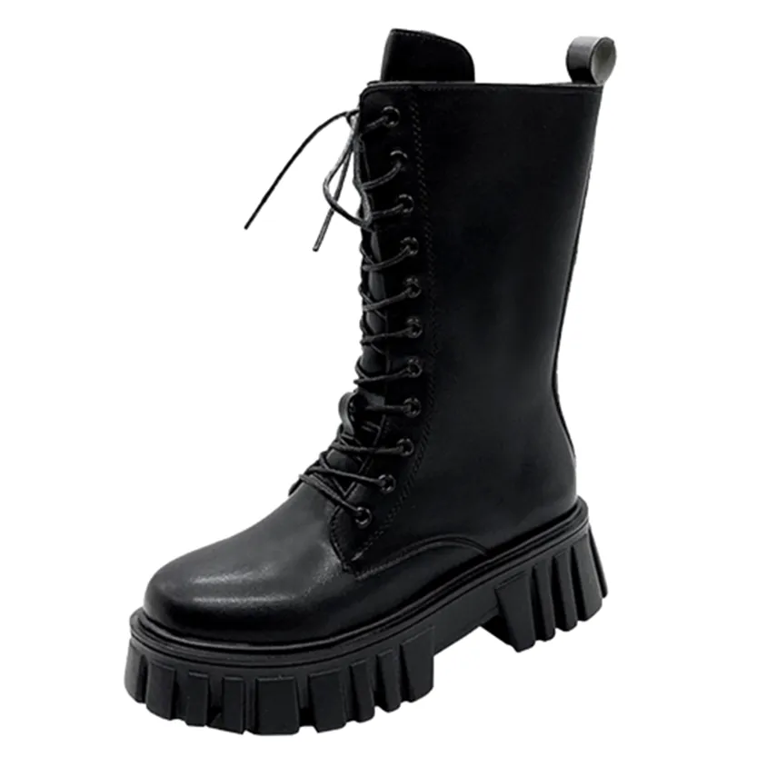 Funki Buys | Boots | Women's Gothic Punk Chunky Platform Boot