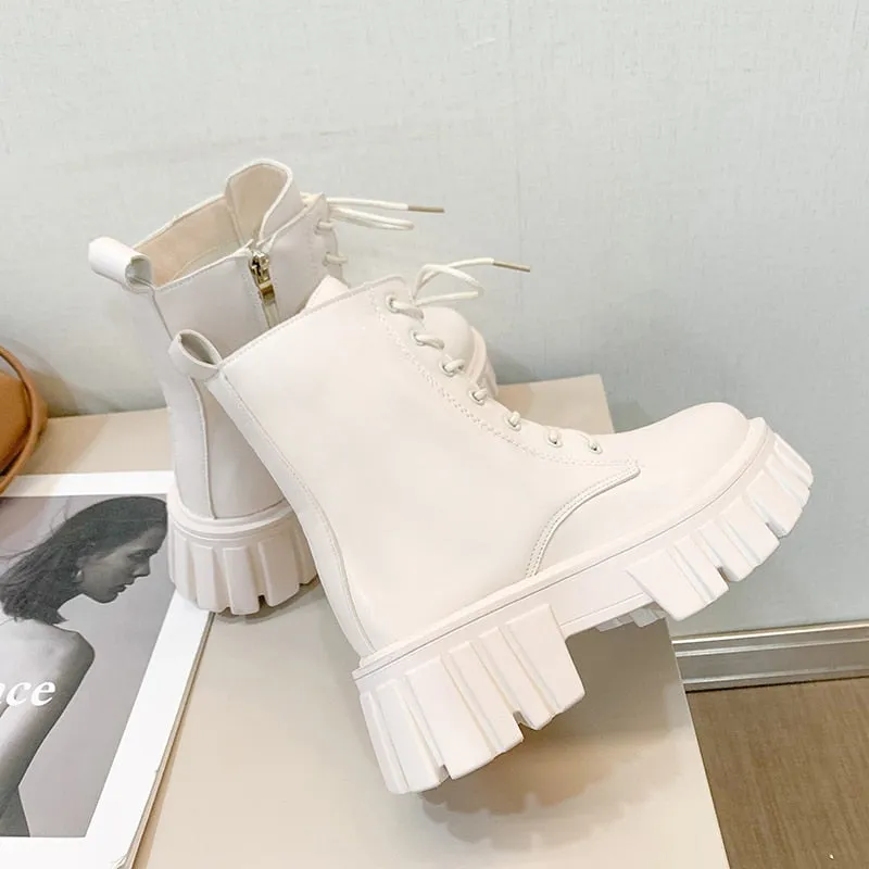 Funki Buys | Boots | Women's Gothic Punk Chunky Platform Boot