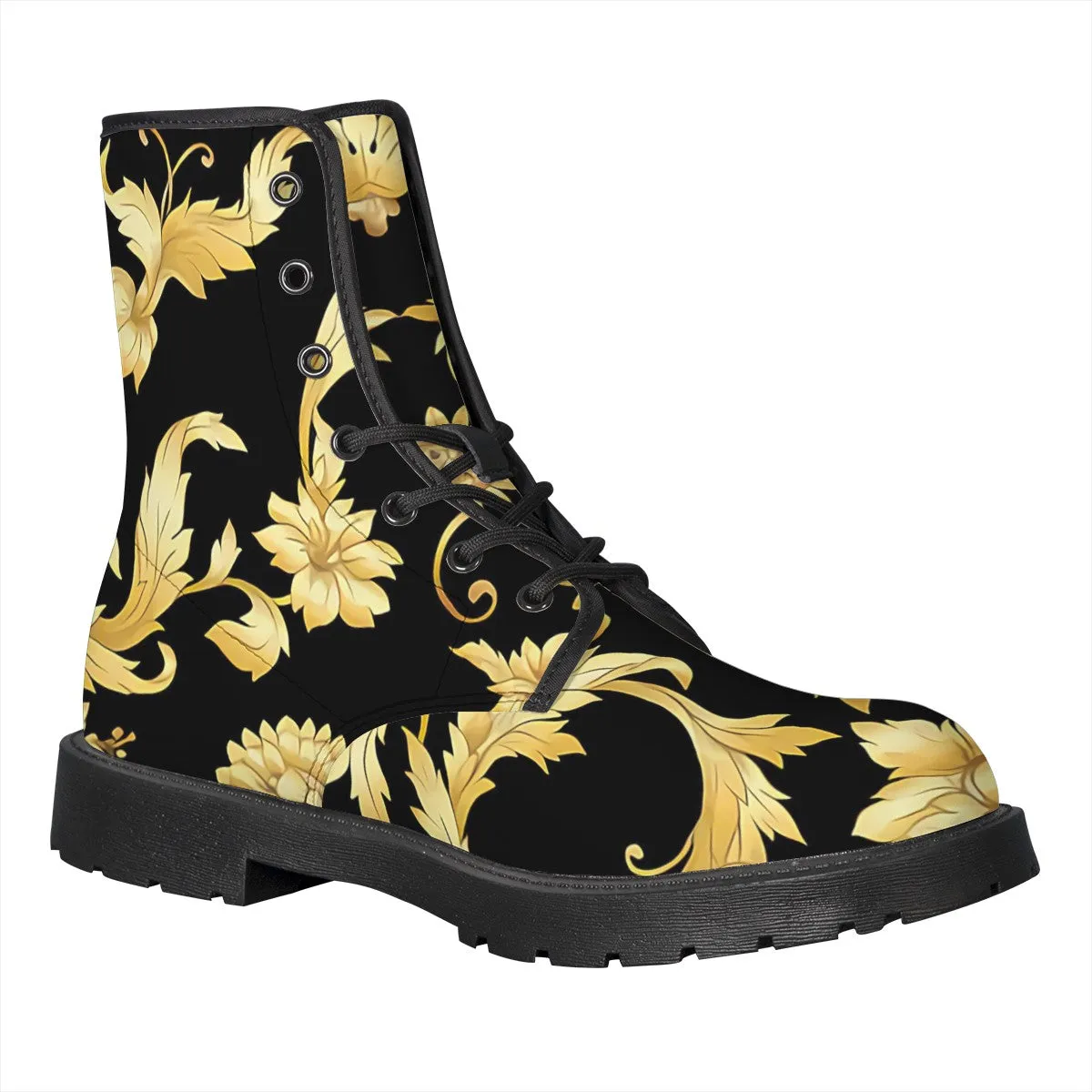 Funki Buys | Boots | Women's Men's British Baroque Floral Boots
