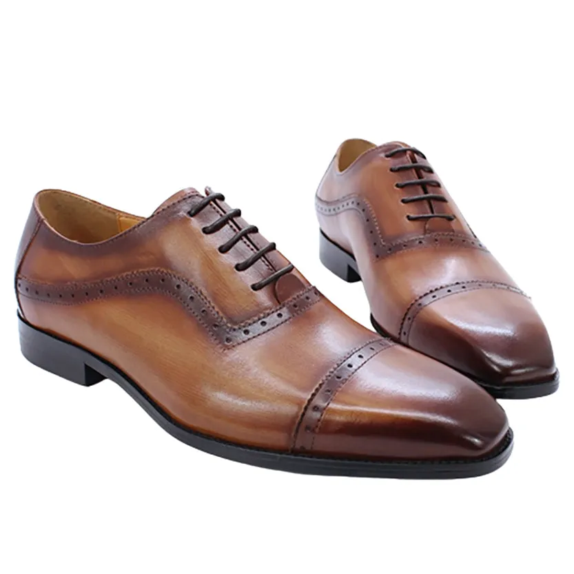 Funki Buys | Shoes | Men's Elegant Leather Oxford Brogue Shoe