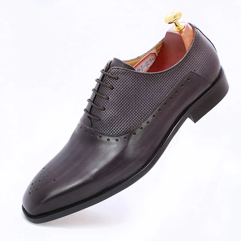 Funki Buys | Shoes | Men's Elegant Leather Oxford Brogue Shoe