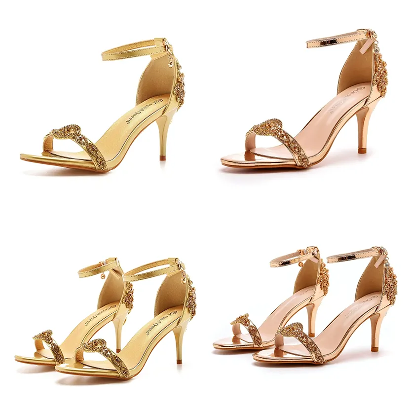 Funki Buys | Shoes | Women's Bridal Beaded Low Heel Sandals