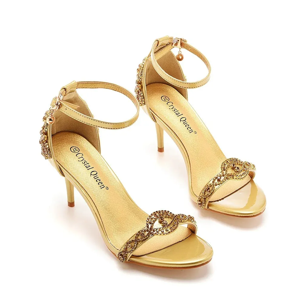 Funki Buys | Shoes | Women's Bridal Beaded Low Heel Sandals