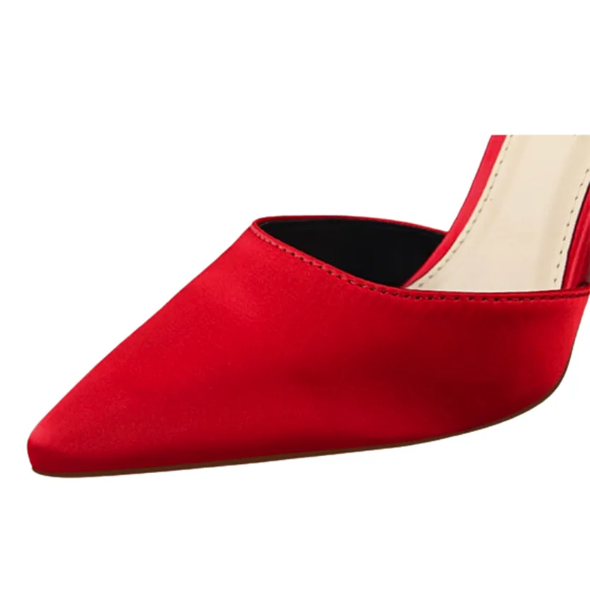Funki Buys | Shoes | Women's Elegant Silk Bow Stiletto Pumps