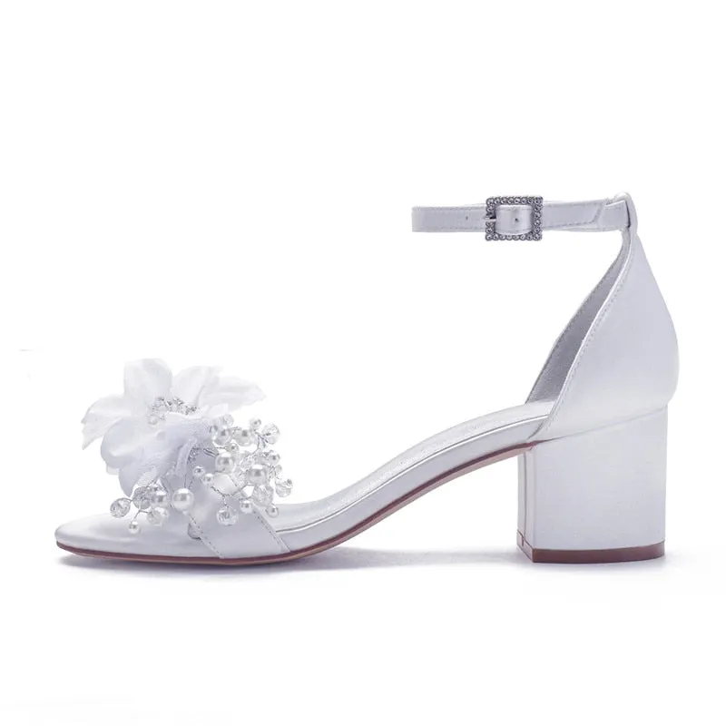 Funki Buys | Shoes | Women's Flower Pearl Wedding Sandals
