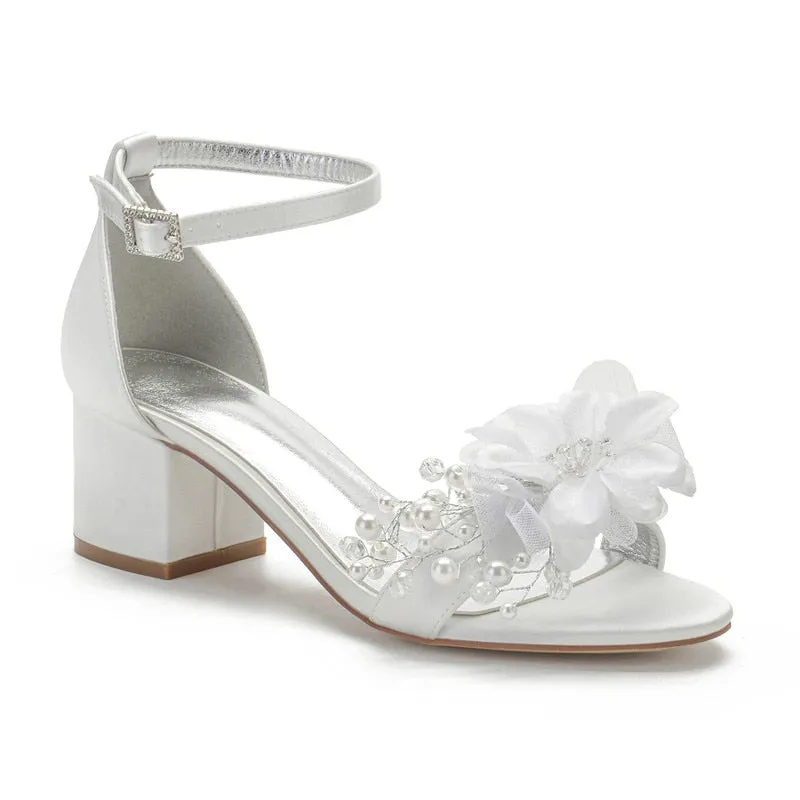 Funki Buys | Shoes | Women's Flower Pearl Wedding Sandals