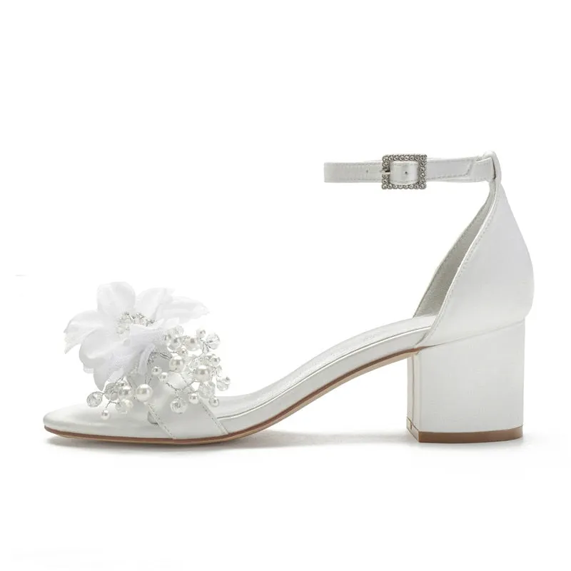 Funki Buys | Shoes | Women's Flower Pearl Wedding Sandals