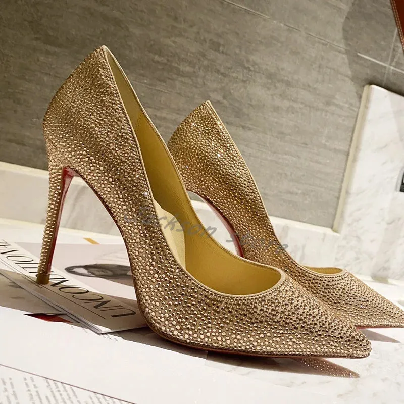 Funki Buys | Shoes | Women's Luxury Rhinestone Wedding Shoe