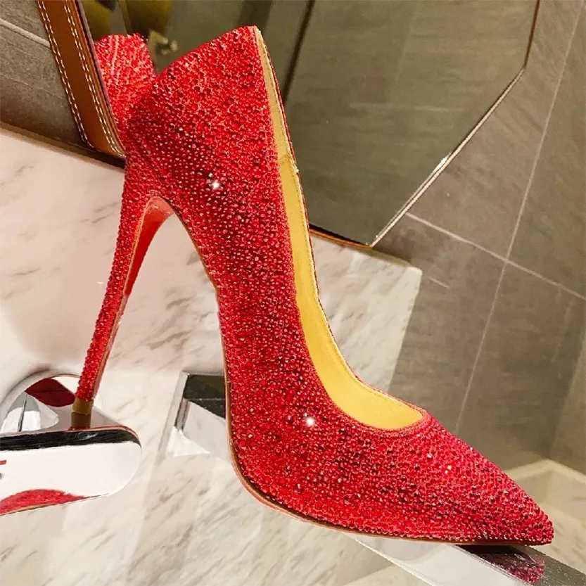Funki Buys | Shoes | Women's Luxury Rhinestone Wedding Shoe